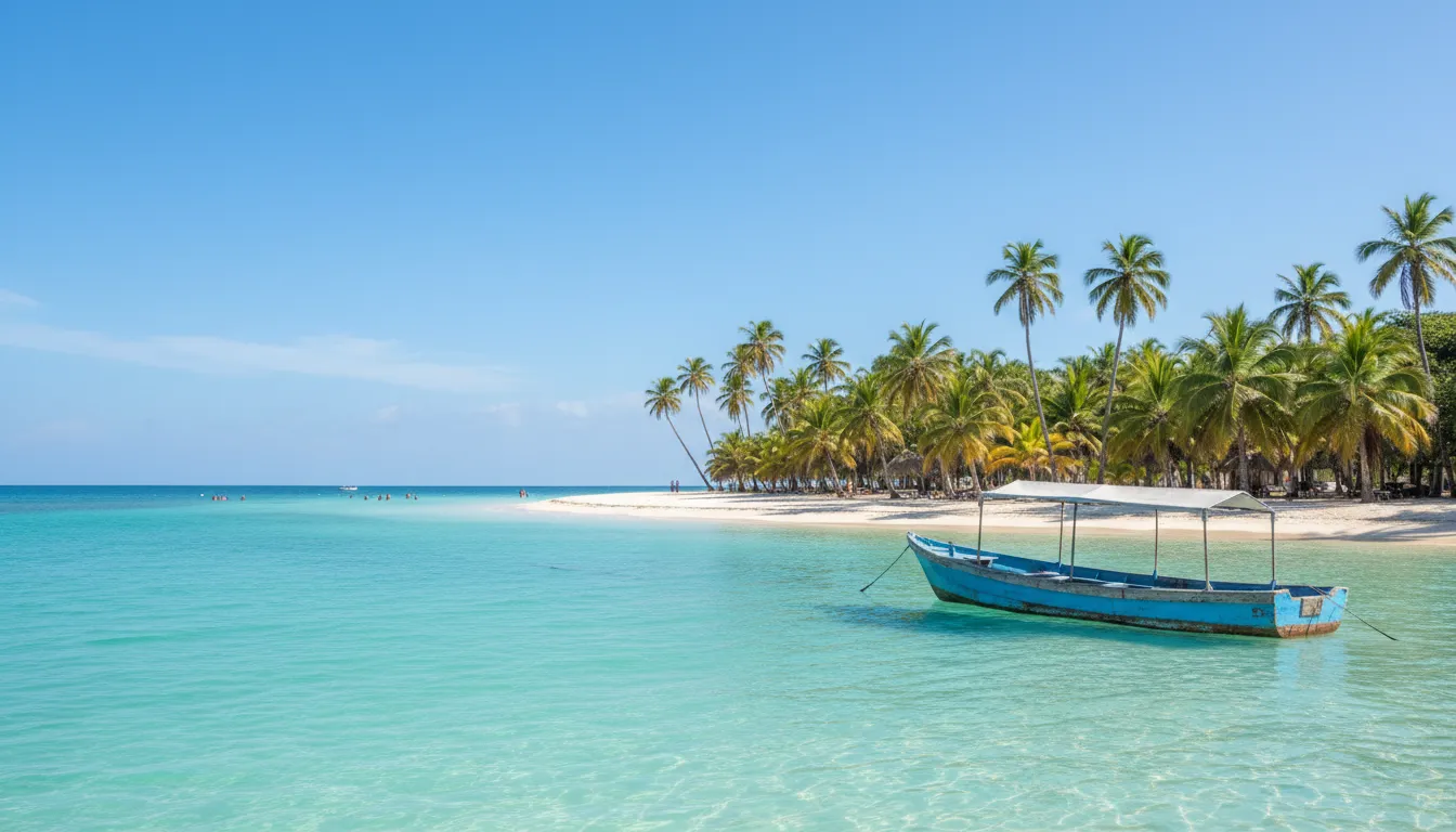 Agua turquesa en las Islas del Rosario