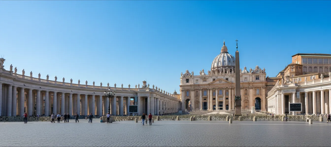 Plaza de San Pedro en el Vaticano